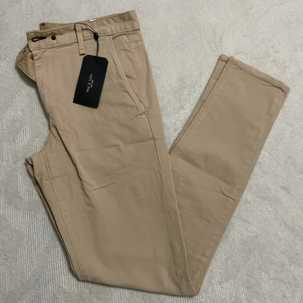 Rag & Bone Fit 1 classic chino, beige, sz 32, new